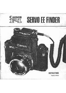 Canon Finders manual. Camera Instructions.